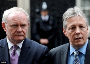 First Minister Peter Robinson (right) and Deputy First Minister Martin McGuinness.