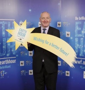 SDLP Foyle MP Mark Durkan showing support for Earth Hour.