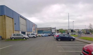 The car park at the B&M store on Strand Road.