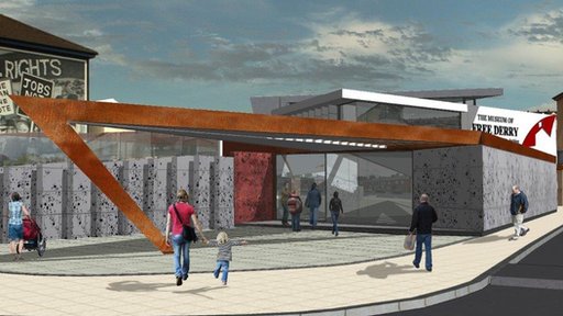 An artist's impression of the new Museum of Free Derry.