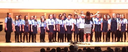 St Mary's College choir performing at National Choir of the Year 2014 competition held in City Halls, Glasgow. 