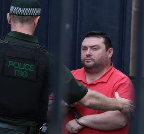 Thomas Mellon being led into Derry Magistrates Court. Photo: Joe Boland (North West Newspix)