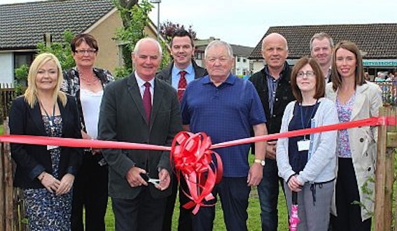 The official opening of the Glens Community Garden in LImavady.