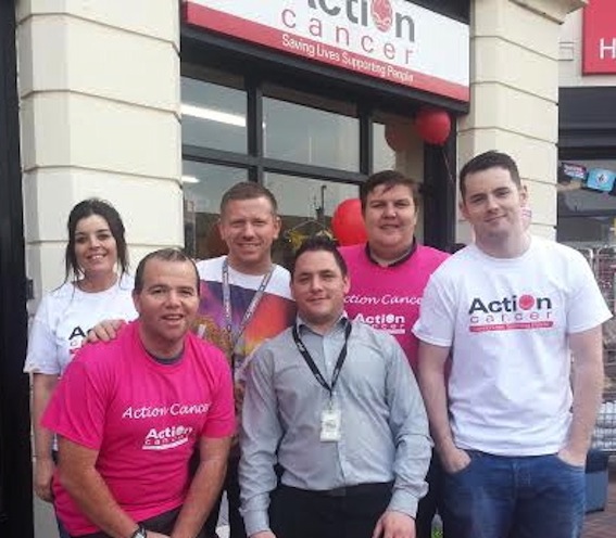 Firstsource staff from Derry who took part the recent Action Cancer Shop Cares Challenge. 