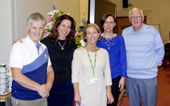 Attendees at the  "Living with and Beyond Prostate Cancer" event in Altnagelvin Hospital.