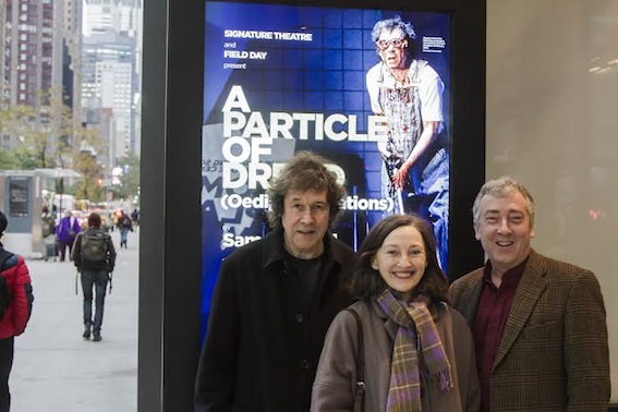 Stephen Rea, Brid Brennan and Neil Martin off-Broadway for Field Day's production of 'A Particle of Dread' at Signature Theatre in New York. Photo: Tristan Nash.