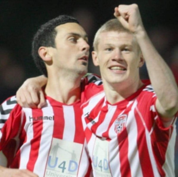 Creggan's James McClean changed his Twitter profile picture to one of him and Mark Farren as a mark of respect to his former Derry City team mate who sadly passed away 