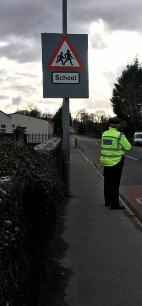 Police on patrol recently in Draperstown targeting bad drivers