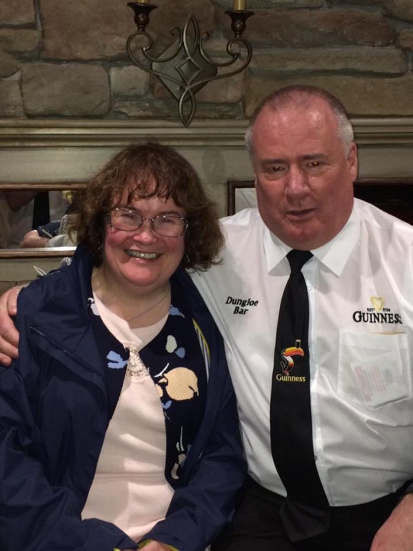 HE DREAMED A DREAM...BGT winner Susan Boyle popped into the Dungloe Bar in Derry last night