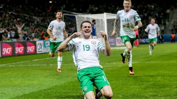YOU ARE OUR HERO....Robbie Brady scores penalty against France