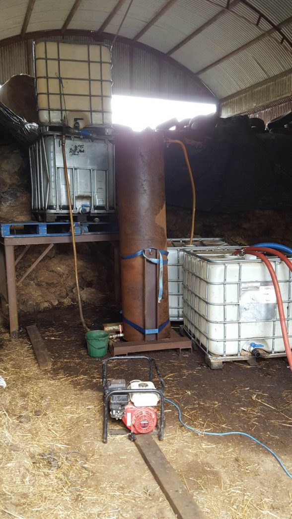 One of the fuel laundering plants uncovered in Draperstown area