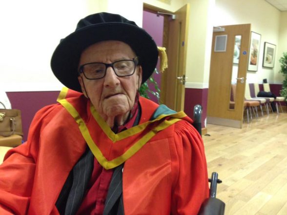 Veteran civil rights activist Ivan Cooper received his honorary Doctor in Law