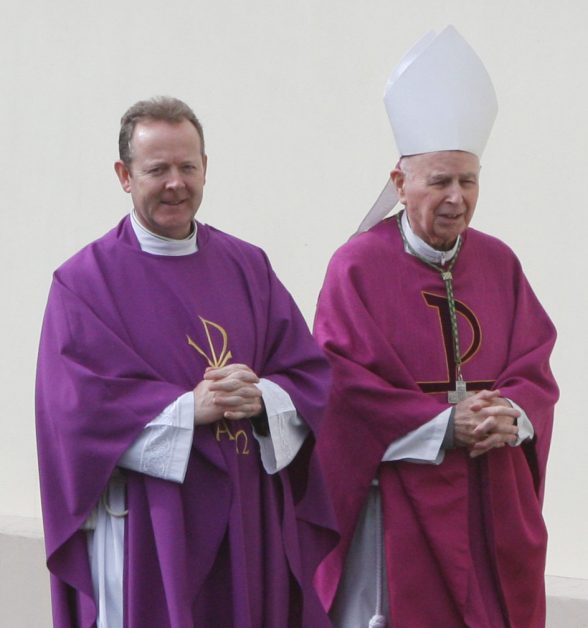 Archbishop Eamonn Martin with former Bishop of Derry, Rev Fr Daly.