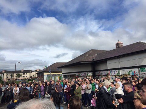 People of the Bogside came out on Friday to show their solidarity with Dove House Meenan