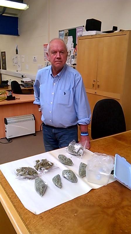 John Donnelly of TIME 2 CHOOSE with Herbal Cannabis handed in by BCE at the weekend