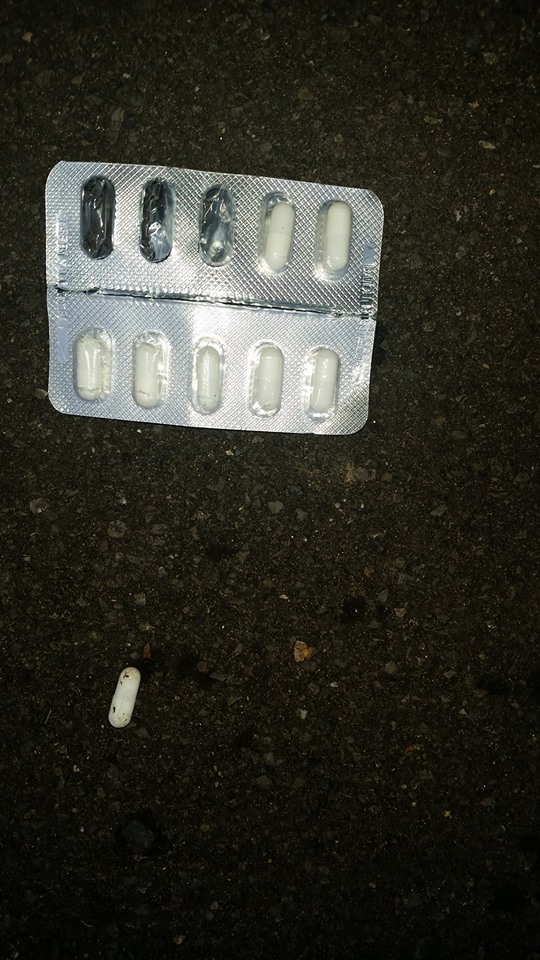 The Maxitram tablets found in Ballymagroarty last night