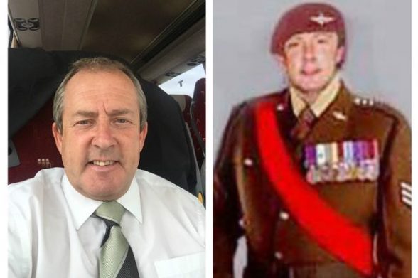 Shame Allan Woods and his fake picture of him dressed in a British Parachute Regiment unifomr
