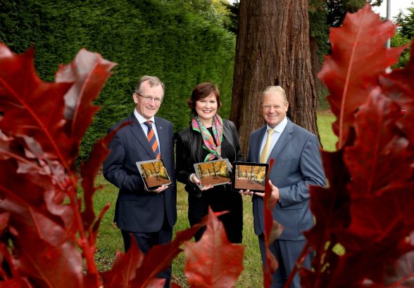  Pictured are Niall Gibbons, CEO of Tourism Ireland; Emma Gorman, Tourism Ireland; and Brian Ambrose, Chairman of Tourism Ireland, at the launch of Tourism Ireland’s autumn campaign in which Derry will feature prominently