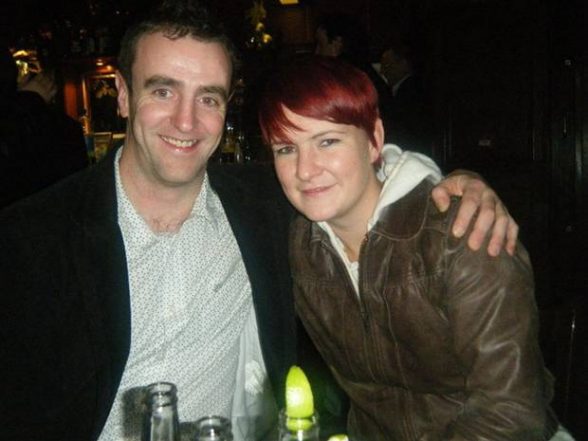 Mark H Durkan withi his beloved sister Gabrielle 