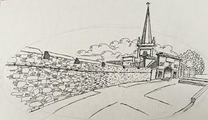 Sketch Derry Walls