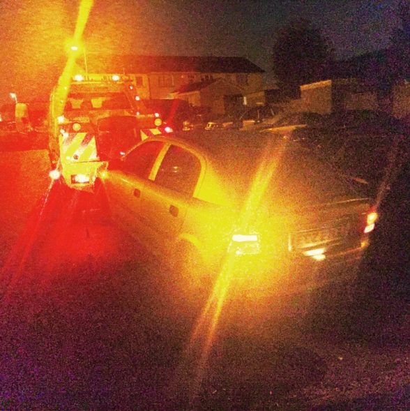 'Dodgy' car seized by police in Derry and taken away by a tow truck