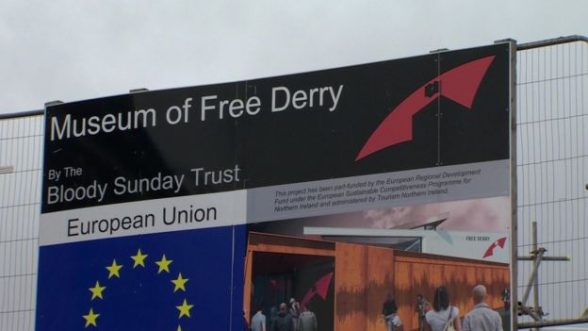 The £2.5 million new Museum of Free Derry under construction in the Bogside