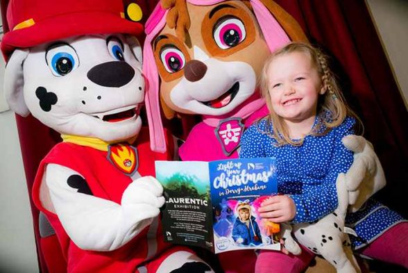 Paw Patrol's Skye and Marshall failed to show in Derry last night for Christmas lights switch on