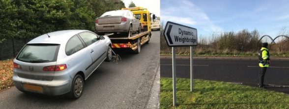 Illegal cars taken off the roads by Magherafelt police
