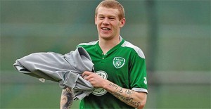 Former City player James McClean.