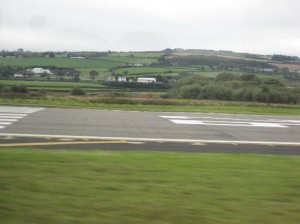 The runway at Bellarena airfield.