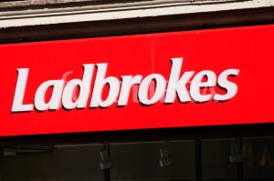Ladbrokes betting shop sign