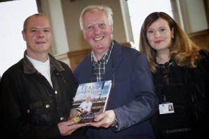 Emmett McCourt, author of Feast or Famine, with keynote speaker, John McKenna, Bridgestone Guide and Mary Blake, Tourism Officer at the opening event  at Enterprise Week - “Taste Our Best, Food Tourism”.  (Photo - Tom Heaney, nwpresspics)