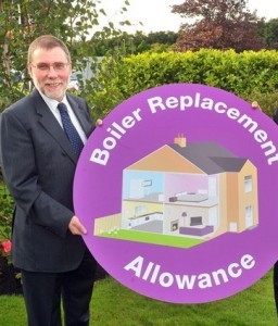 Social Development Minister at the launch of the replacement boiler allowance scheme.