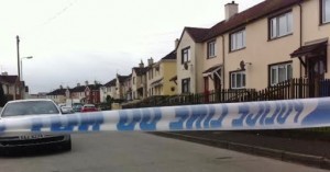 Melmore Gardens in Creggan, scene of last night's shooting.