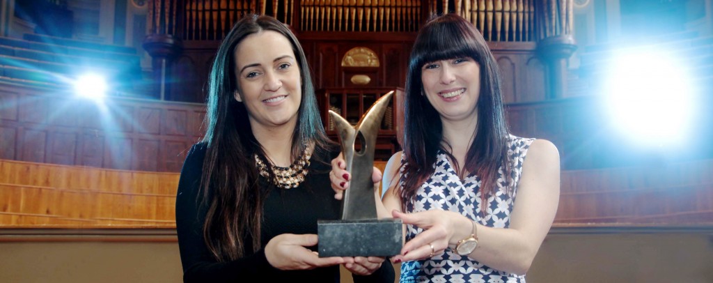 Gemma Bell (left), Diageo NI and Patricia Kingston, Northern Ireland Tourist Board, announcing the shortlist for the this year's tourism awards.