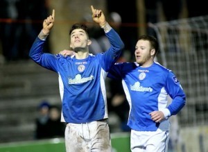 Ruairi Keating: scored late penalty. Photo: Gary Foy.