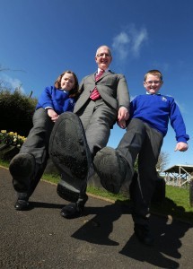 Transport Minister Danny Kennedy launching the Walk to School Week photography competition,