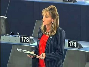 Sinn Fein MEP speaking in the European Parliament.