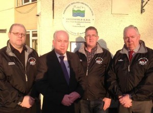Patrick Leonoard (extreme left) pictured with an SDLP delegation to Greenfield Residential Care Home.