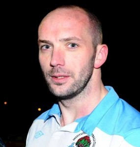 Paddy McLaughlin: scored late equaliser when Institute hosted Linfield at Drumahoe.