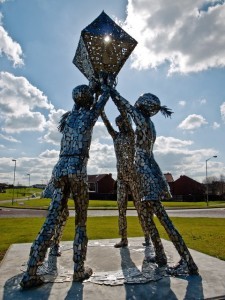 The Unity Sculptor in Galliagh.