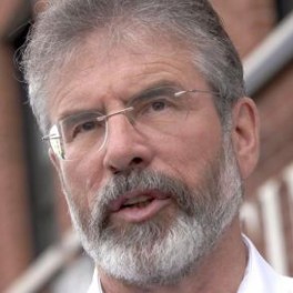 Sinn Fein president Gerry Adams.