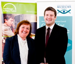 Museum trainee Ronan McConnell with Margaret Edwards, education oficer, Derry City Council’s Museum Service.