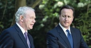 Martin McGuinness said David Cameron could tell him where £30 billion budget cuts would come from