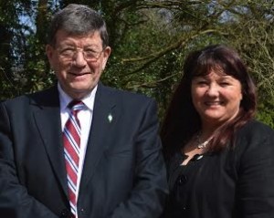 Sinn Fein MP Pat Doherty and MLA Michaela Boyle.