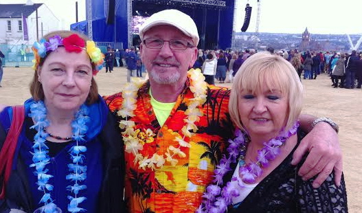 Rosemary Brothers (left) with Brian and Marie McCay.