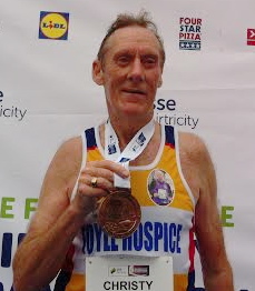 Christy McMonagle broke the Irish record for an over-70s runner.