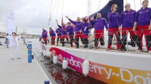 The crew of the Derry "LondonDerry" Doire who are still in contention for back-to-back wins.