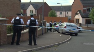 The scene in North Belfast following the death of local schoolboy Conor O'Neill,