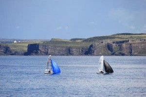 RS dinghy racing at East Bay, Portrush. 